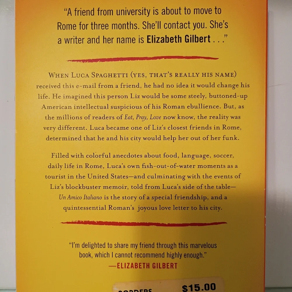 Un Amico Italiano: Eat, Pray, Love in Rome - Paperback By Spaghetti, Luca